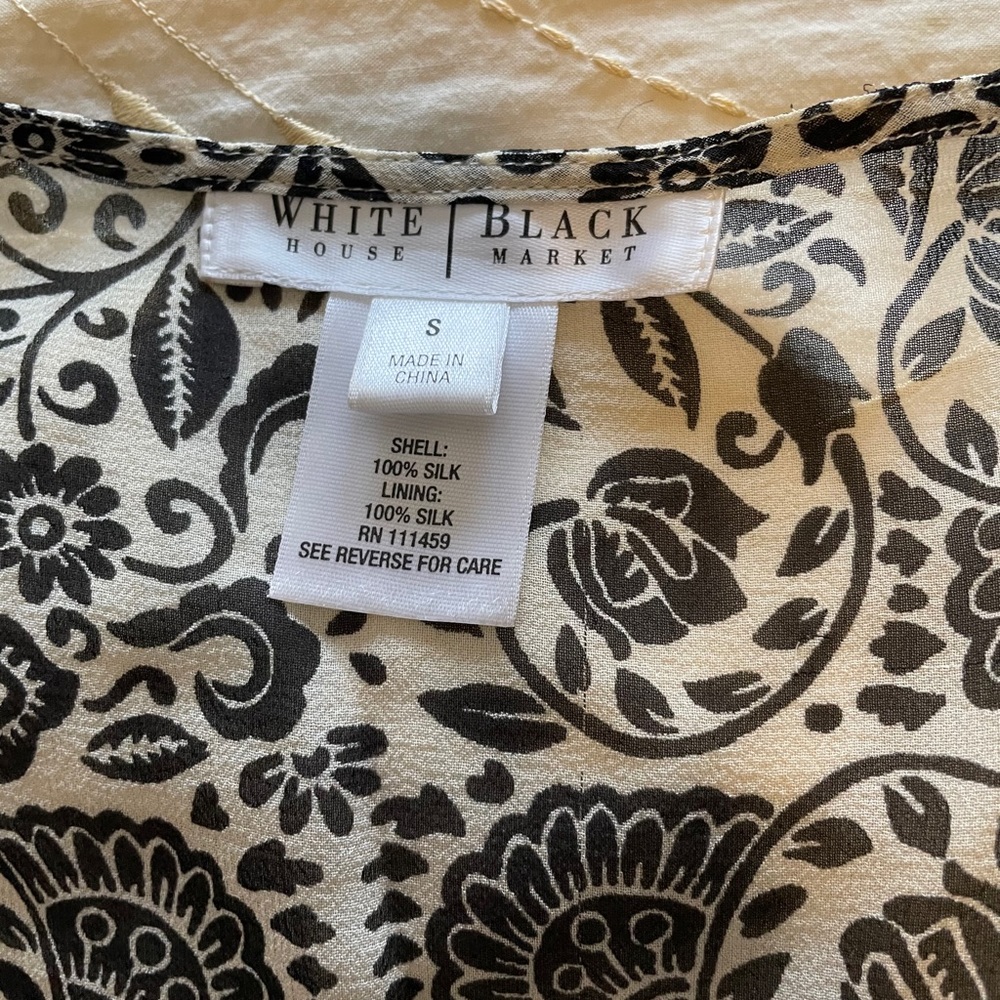 White House Black Market silk top